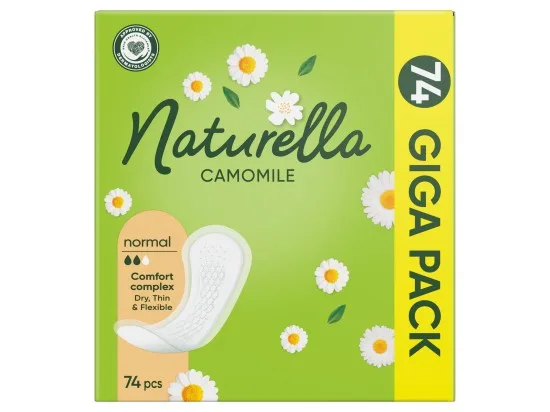Naturella intimky Normal s vůní heřmánku 74 ks
