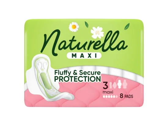 Naturella Maxi hygienické vložky s křidélky, velikost 3, 8 ks