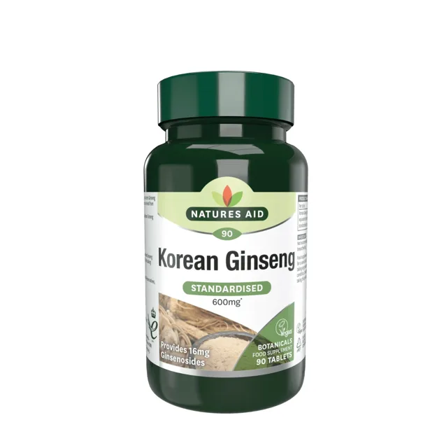 Natures Aid Korejský ženšen pravý extrakt 40 mg 90 tablet