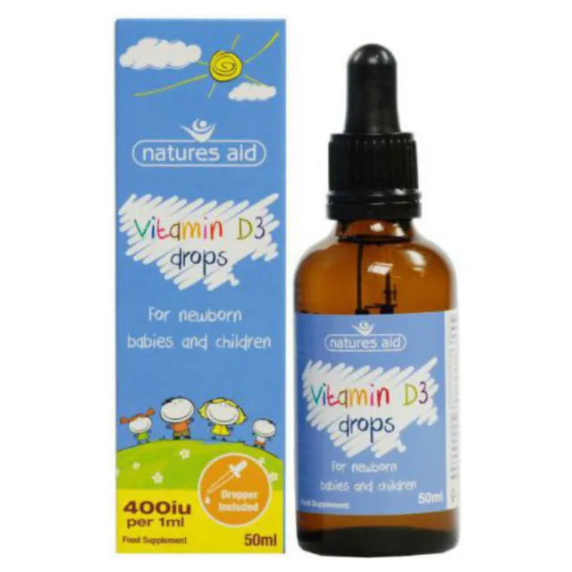 NATURES AID Vitamin D3 kapky pro děti 400 IU 50 ml