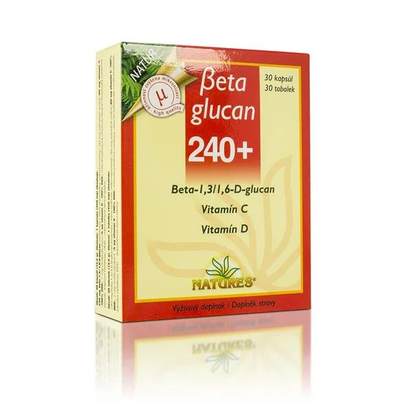 Natures Beta glucan, 240+ 30 kapslí