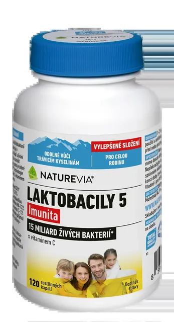 NatureVia Laktobacily 5 Imunita 120 kapslí