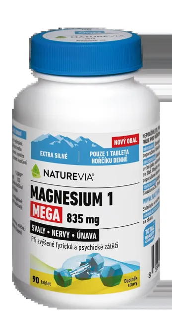NatureVia Magnesium 1 Mega 835 mg 90 tablet