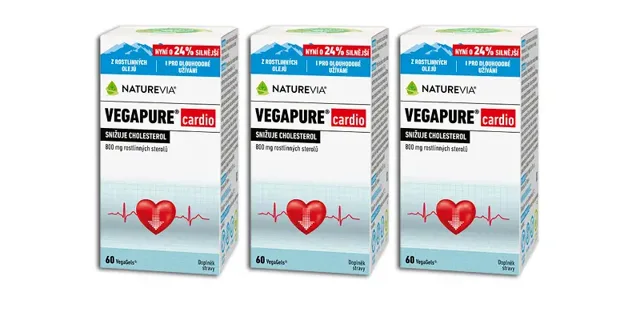 NatureVia Vegapure cardio 3 x 60 kapslí