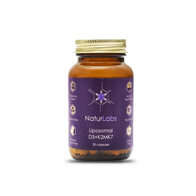 NaturLabs Liposomální vitamín D3 + K2, 30 kapslí
