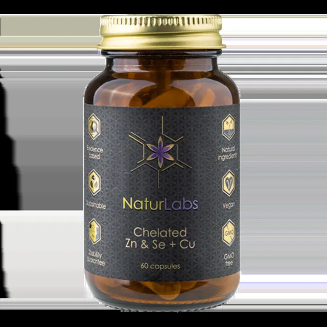 Naturlabs Zinek & Selen chelátové + Měď - 60 kapslí