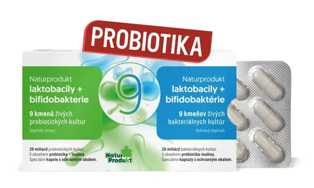 Naturprodukt laktobacily + bifidobakterie 9 15 kapslí