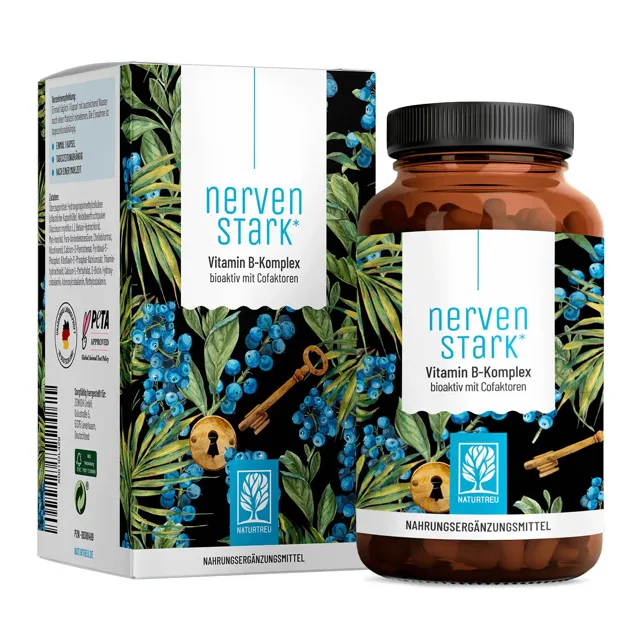 Naturtreu B Komplex Forte na pevné nervy 120 vegan kapslí