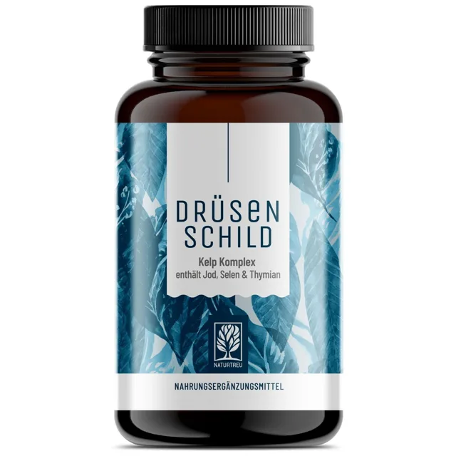 Naturtreu Komplex pro štítnou žlázu (jód + selen), 180 vegan kapslí