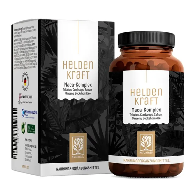 Naturtreu Koncentrovaný Maca komplex pro aktivní muže, 90 kapslí