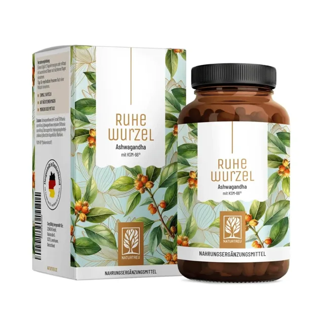 Naturtreu Kořene klidu – komplex s Ashwagandhou KSM-66®,  120 kapslí