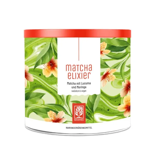 Naturtreu Matcha elixír – matcha s lucumou a moringou, 180 g
