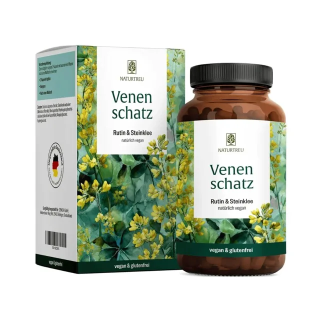 Naturtreu Poklad pro žíly - rutin &amp; komonice lékařská, 120 kapslí