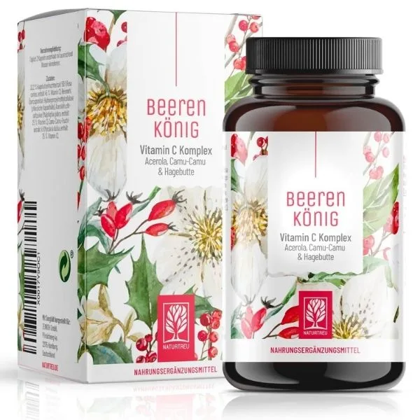 Naturtreu Vitamin C Komplex - Beerenkönig, 180 kapslí