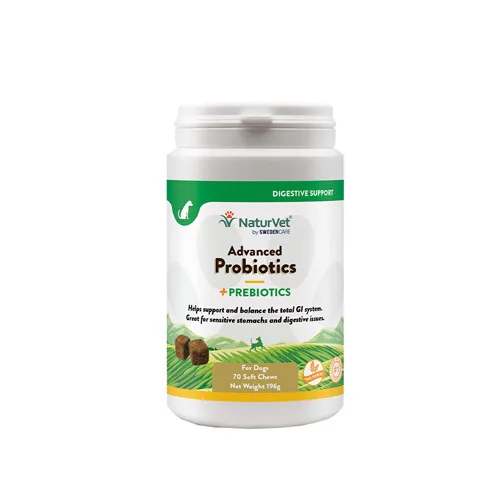 NaturVet Advanced Probiotics + - 120 Chews