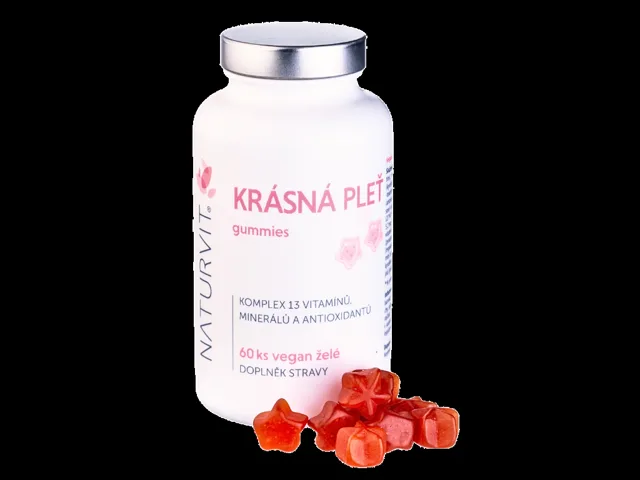 NATURVIT Krásná pleť – želé vitamíny na pleť,  60 ks