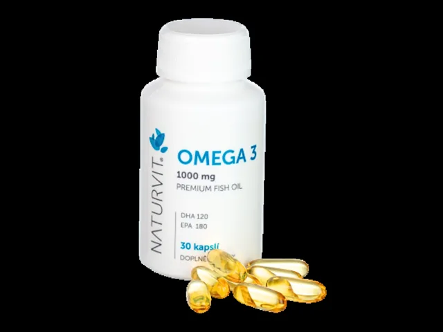 NATURVIT Omega 3 1000 mg (rybí tuk), 30 kapslí