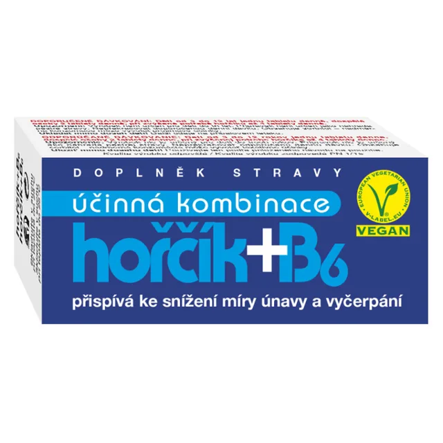 NATURVITA Hořčík + B6 60 kapslí
