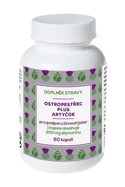 Naturvita Ostropestřec plus Artyčok 60 kapslí