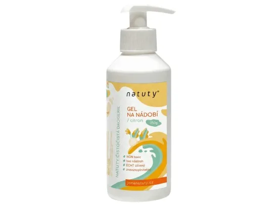Natuty gel na nádobí citron s pumpičkou 250 g