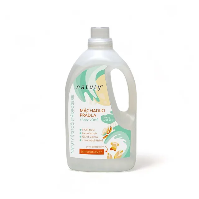 NATUTY Máchadlo prádla bez vůně 1,5 l
