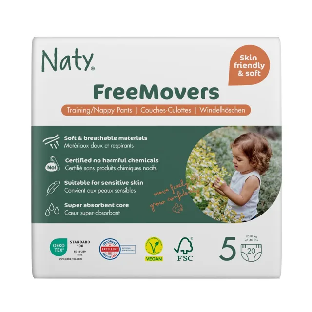 Naty 5 Junior 12–18 kg natahovací plenkové kalhotky 20 ks