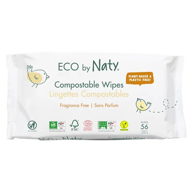 NATY Dětské vlhčené hygienické ubrousky 56 ks