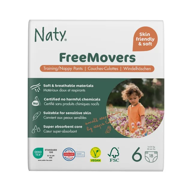 Naty XL 14-20 kg natahovací plenkové kalhotky 18 ks