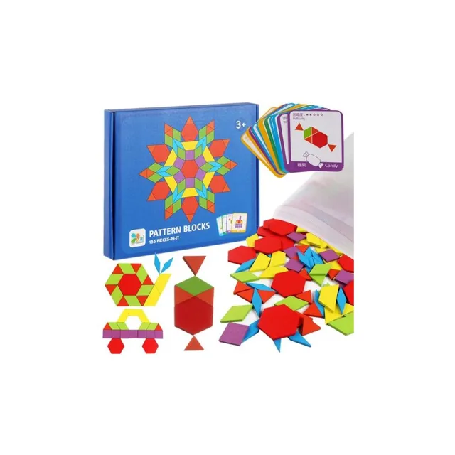 Naučné puzzle - geometrické tvary