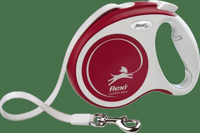 Navíjecí vodítko Flexi Comfort Plus Tape M 5 m červené