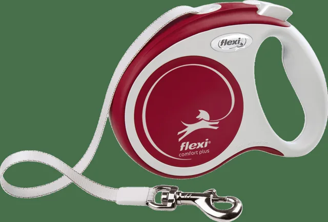 Navíjecí vodítko Flexi Comfort Plus Tape XS 3 m červené