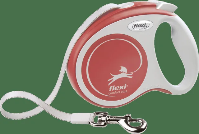 Navíjecí vodítko Flexi Comfort Plus Tape XS 3 m světle červené