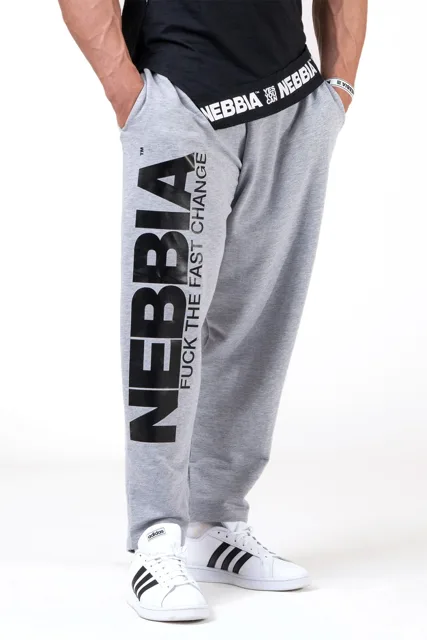 Nebbia Beast Mode On ikonické tepláky 186, M, šedá