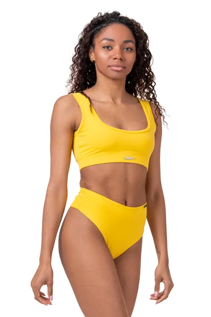 Nebbia Bikini Active Black Bralette 554 , M, žlutá