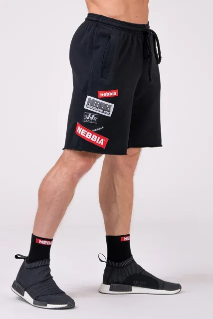Nebbia BOYS šortky 178, M, černá