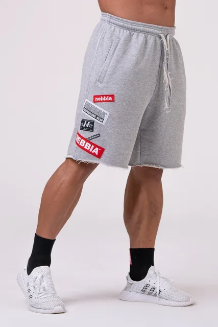 Nebbia BOYS šortky 178, XL, šedá