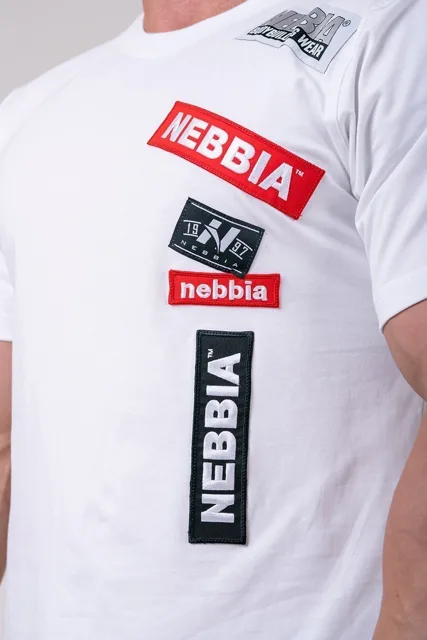 Nebbia BOYS tričko 171, M, bílá