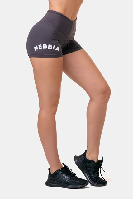 Nebbia Classic HERO šortky s vysokým pasem 582, M, hnědá