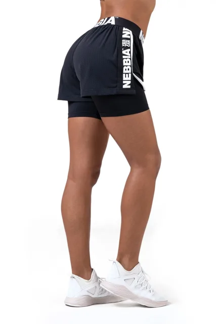 Nebbia Fast & Furious Double Layers šortky 527, M, černá