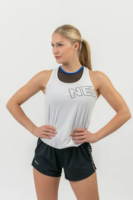 Nebbia FIT Activewear tílko "Racer back" 441 , bílá, S