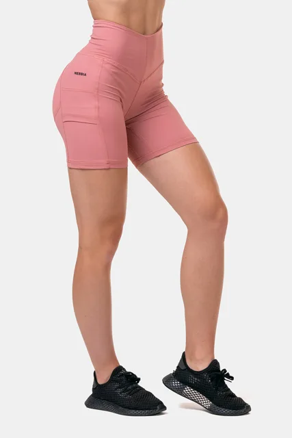 Nebbia Fit & Smart dámské cyklistické šortky 575, L, růžová