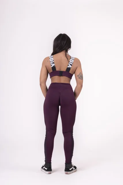 Nebbia Flash-Mesh legíny 663, M, burgundy