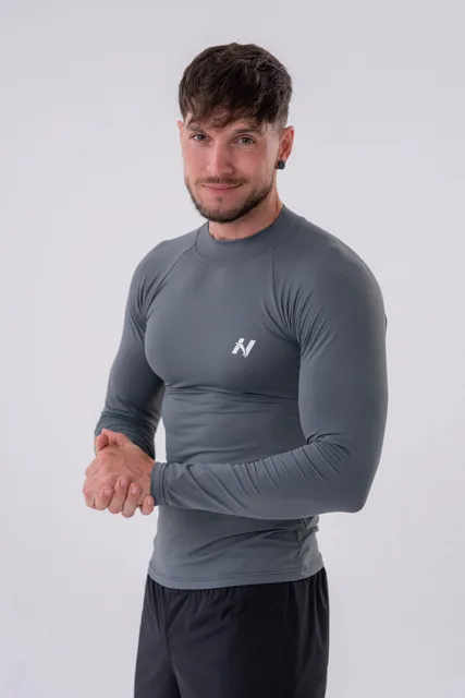 Nebbia Funkční tričko s dlouhým rukávem “Active” 328, XL, šedá