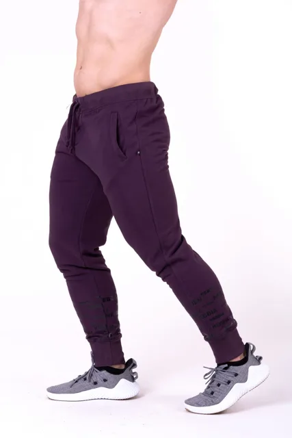 Nebbia Gym Hero joggersy 153, XL, burgundy