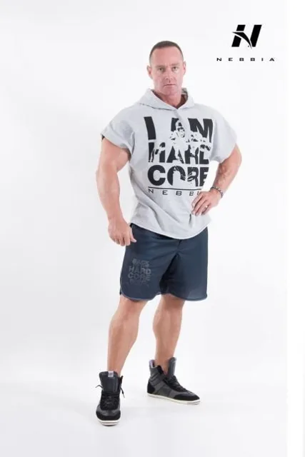 Nebbia HardCore RegTop mikina 311, XL, šedá