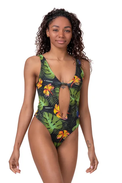 Nebbia High-energy monokini 560, M, zelená