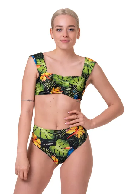 Nebbia High-Energy retro bikini top 553, S, zelená