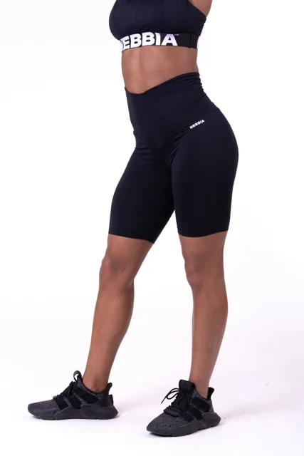 Nebbia High waist Road Hero cyklistické šortky 683, M, černá