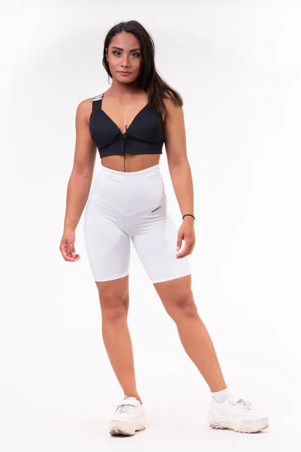 Nebbia High waist Road Hero cyklistické šortky 683, S, bílá