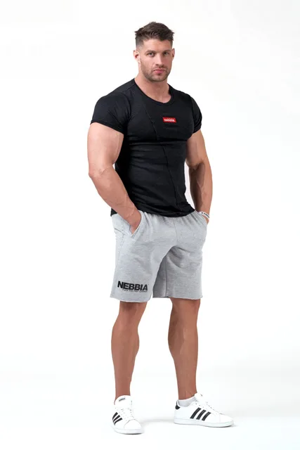 Nebbia LegDay Hero šortky 179, L, šedá